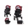 LORELLI BERTONI KOLICA DAISY SET RED BLACK LIGHTHOUSE - slika 1