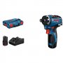 BOSCH plavi alat GSR 12V-35 HX Akumulatorski odvrtač 2 x 3.0 Ah + punjac + L-Boxx 102 - slika 1