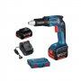 BOSCH plavi alat GSR 18V-EC TE akumulatorski odvrtač za suvu gradnju sa 2x5,0 Ah Li-Ion baterijama u L-Boxx koferu - slika 2