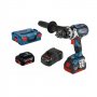 BOSCH plavi alat GSB 18V-110 C vibraciona bušilica - odvrtač; 2x5,0Ah; L-Boxx (06019G030D) - slika 1