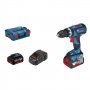 BOSCH plavi alat GSB 18V-60 C Akumulatorska vibraciona bušilica - odvrtač 2x5,0Ah; L-Boxx (06019G2100) - slika 1