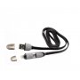 S BOX Micro USB kabl + Lightning adapter 2in1, 1.5m (Crna) - slika 1