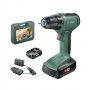BOSCH zeleni alat Universal Drill 18 Akumulatorska bušilica 2 x 1,5 Ah + AL 1810 CV u koferu - slika 1