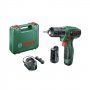 BOSCH zeleni alat Easy Drill 1200 Akumulatorska bušilica 2 x 1,5 Ah + GAL 1210 CV u koferu sa setom priborom - slika 2