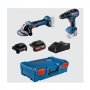 BOSCH plavi alat GWS 180-LI + GSR 18V-50 Set akumultorskih alata - slika 1
