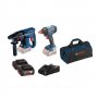 BOSCH plavi alat GBH 180 LI + GDX 180 LI Set akumultorskih alata - slika 1