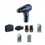 BOSCH plavi alat GSB 12-30 Akumulatorski odvrtac + 39-delni set pribora - slika 1