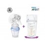 AVENT PUMPICA ZA IZMAZANJE NATURAL + KESICE ZA ODLAGANJE MLEKA 3180 - slika 1