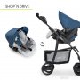 Hauck Trio set Shopper SLX, Denim Silver - slika 4