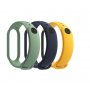 XIAOMI Mi Smart Band 5 Strap (3 pack) Navy Blue/Yellow/Mint Green - slika 1