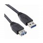 E-GREEN Kabl USB 3.0 A - USB A M/F (produžni) 1.8m crni - slika 1