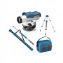 BOSCH plavi alat GOL 26 D opticki uredjaj za nivelisanje + BT 160 stativ + GR 500 merna letva - slika 1