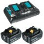 MAKITA SET 10 BL1850B 2 x 5Ah + DC18RD brzi dupli punjac 18 V - slika 1