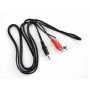 MS KABL MS AUDIO 3,5mm (M)- 2xRCA (M), 2M, RETAIL - slika 1