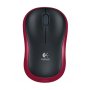 LOGITECH M185 Wireless Mouse Red W - slika 1