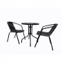 WURTH FBS2 Balkon set,sto i 2 stolice- crna boja - slika 1