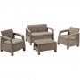 KETER CORFU II Baštenski set, Pe-ratan, kapućino (CU 227640) - slika 1