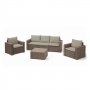 KETER CALIFORNIA 3 SEATER Baštenski set, Pe-ratan, kapućino - slika 1