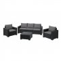 KETER CALIFORNIA 3 SEATER Baštenski set, Pe-ratan, grafit - slika 1