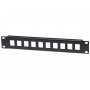 INTELLINET 10'' Rackmount Blank Patch Panel 10 Port 1U crni - slika 1
