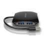 Axagon USB HUB HUE-S1B, 4xUSB 3.0, 0.15m, Black - slika 1