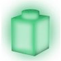 LEGO CLASSIC SILIKONSKA NOĆNA LAMPA: ZELENA - slika 1