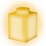 LEGO CLASSIC SILIKONSKA NOĆNA LAMPA: ŽUTA - slika 1