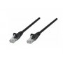 OSTALI Network Cable, Cat6 compatible, CCA, U/UTP, PVC, 0.25 m, Black - slika 1