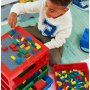 LEGO POLICA SA 3 FIOKE I PODLOGOM ZA GRADNJU – CRVENA - slika 3