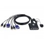 GEMBIRD CS22U-AT ATEN 2-Port USB KVM Switch sa kablovima - slika 2