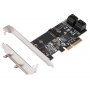 E-GREEN PCI-Express kontroler 5-port SATA III int. Kartica JMB585 Chipset - slika 1
