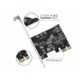 E-GREEN PCI-Express kontroler 2-port SATA III int. Kartica JMB582 Chipset - slika 2