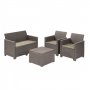 KETER EMMA 2 seater sa box stolom, Baštenski set kapucino - slika 1