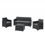 KETER ELODIE 3 seater sa box stolom Baštenski set, grafit CU 246145 - slika 1