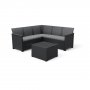 KETER EMMA 5 seater sa box stolom Baštenski set ugaoni, grafit - slika 1