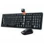 GENIUS Bežična tastatura i miš KM-8200 US (Crna) - slika 1