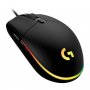 LOGITECH Gejmerski miš G203 LIGHTSYNC (Crni) - slika 2