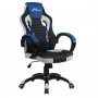 BYTEZONE Gejmerska stolica RACER PRO (Crna,Siva,Plava) - slika 2