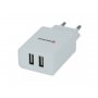 SWISSTEN Kućni Punjač 2.1A 2xUSB Micro (Bela) - slika 1