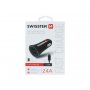 SWISSTEN Auto Punjač 2.4A 2xUSB Type-C (Crna) - slika 2
