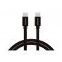 SWISSTEN USB Data Cable type C na type C Textile 1.2m (Crna) - slika 1