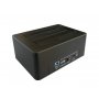 LC POWER LC-DOCK-U3-V crni sa displejom HDD docking station 2xSSD/HDD - slika 2