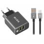 S-LINK Punjač za telefon USB Tip C SW-EHT36M (Sivi) - slika 1