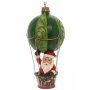 JIM SHORE Santa In Hot Air Balloon Hanging Ornament Figure - slika 1