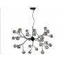 LUNA 118 LUSTER 27*G4(220V) BLACK/SMOKED GLASS - slika 1