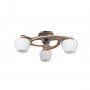 VESTA 148 LUSTER 3*E27 hrom/drvo - slika 1