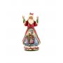 JIM SHORE Wish You Merry Xmas Santa Hanging Ornament Figure - slika 1