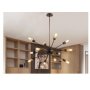 RUSTIK 48 LUSTER P1009-12B 12*E27 BLACK - slika 2