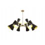 VESTA 230 LUSTER 8*E14 BLACK/GOLD - slika 1