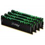 KINGSTON DIMM DDR4 128GB (4x32GB kit) 3600MHz KF436C18RBAK4/128 Fury Renegade RGB - slika 1